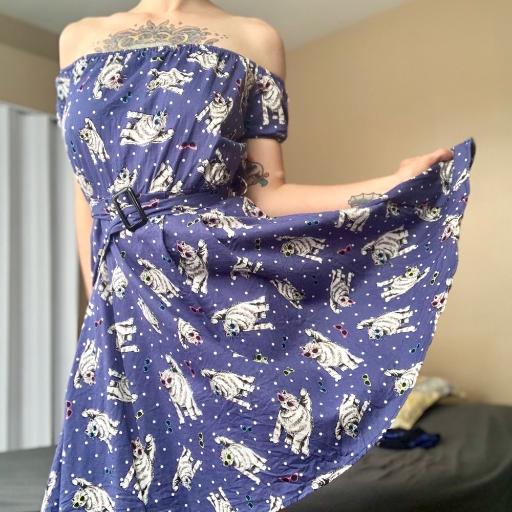 Adorable cat swing dress 😻